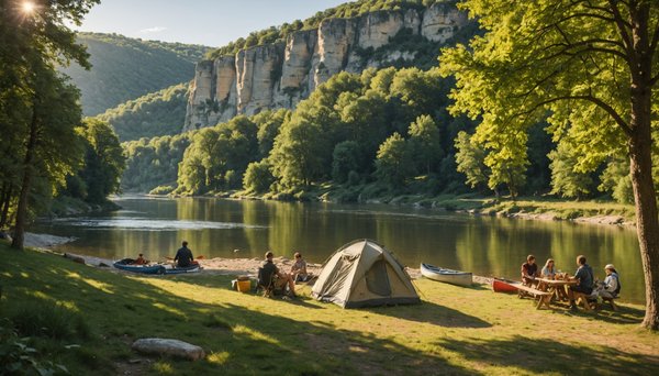 Rivière aveyron activités : nature et découverte avec le camping le caussanel